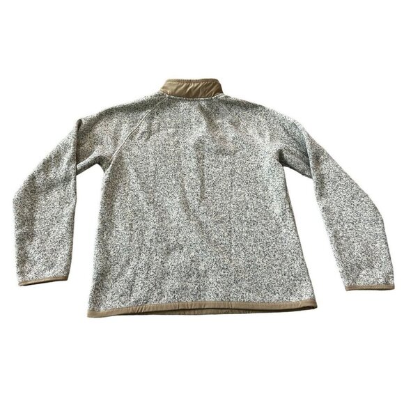 The North Face Gordon Lyons Mens 1/4 Zip Fleece Sweater Tan Size Medium Heather - Picture 5 of 12